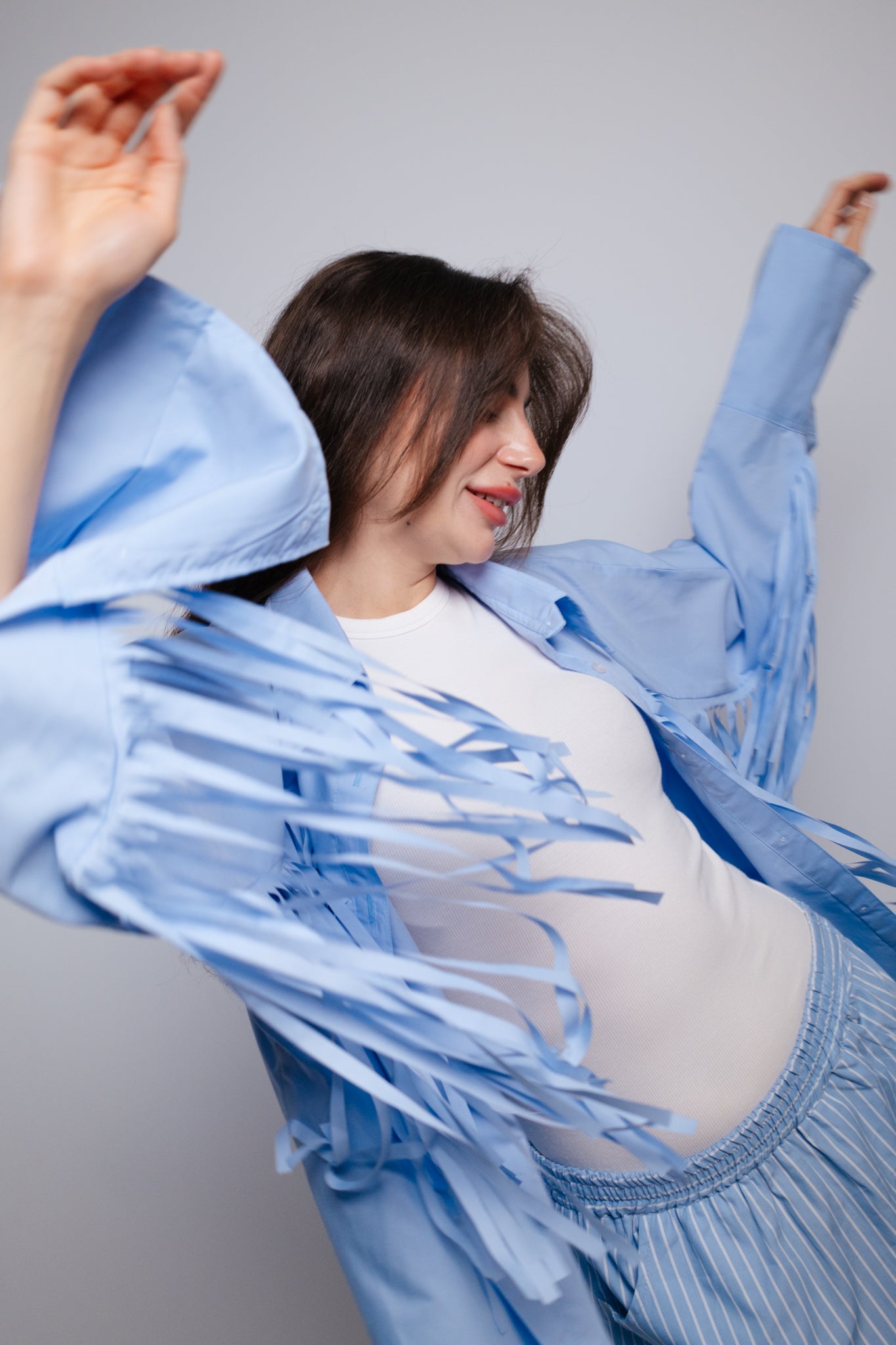 Azure Fringe Shirt