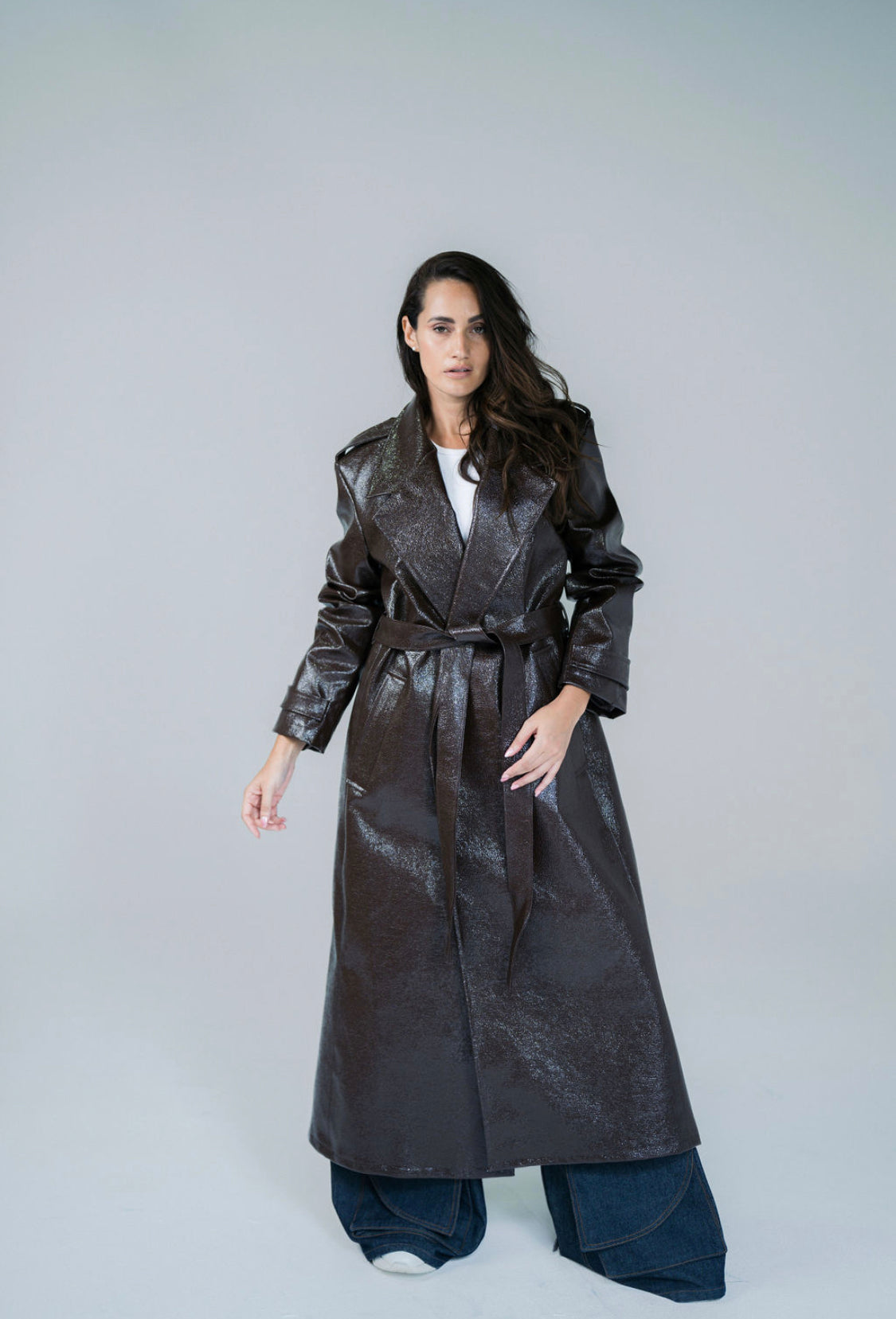 Shimmered Trench coat