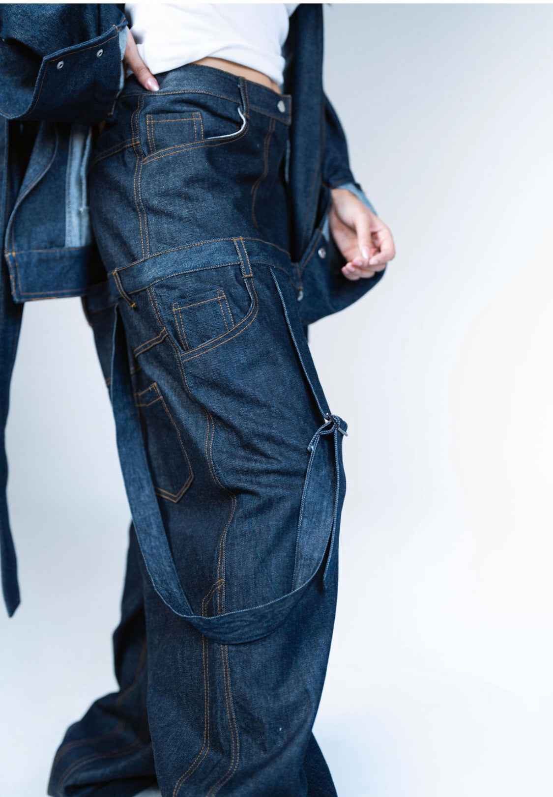 Shifted Waist Jeans