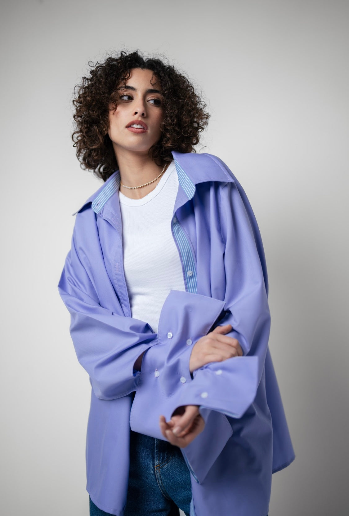 Lilac cuffs Shirt