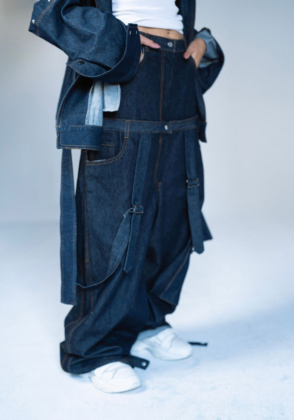 Shifted Waist Jeans