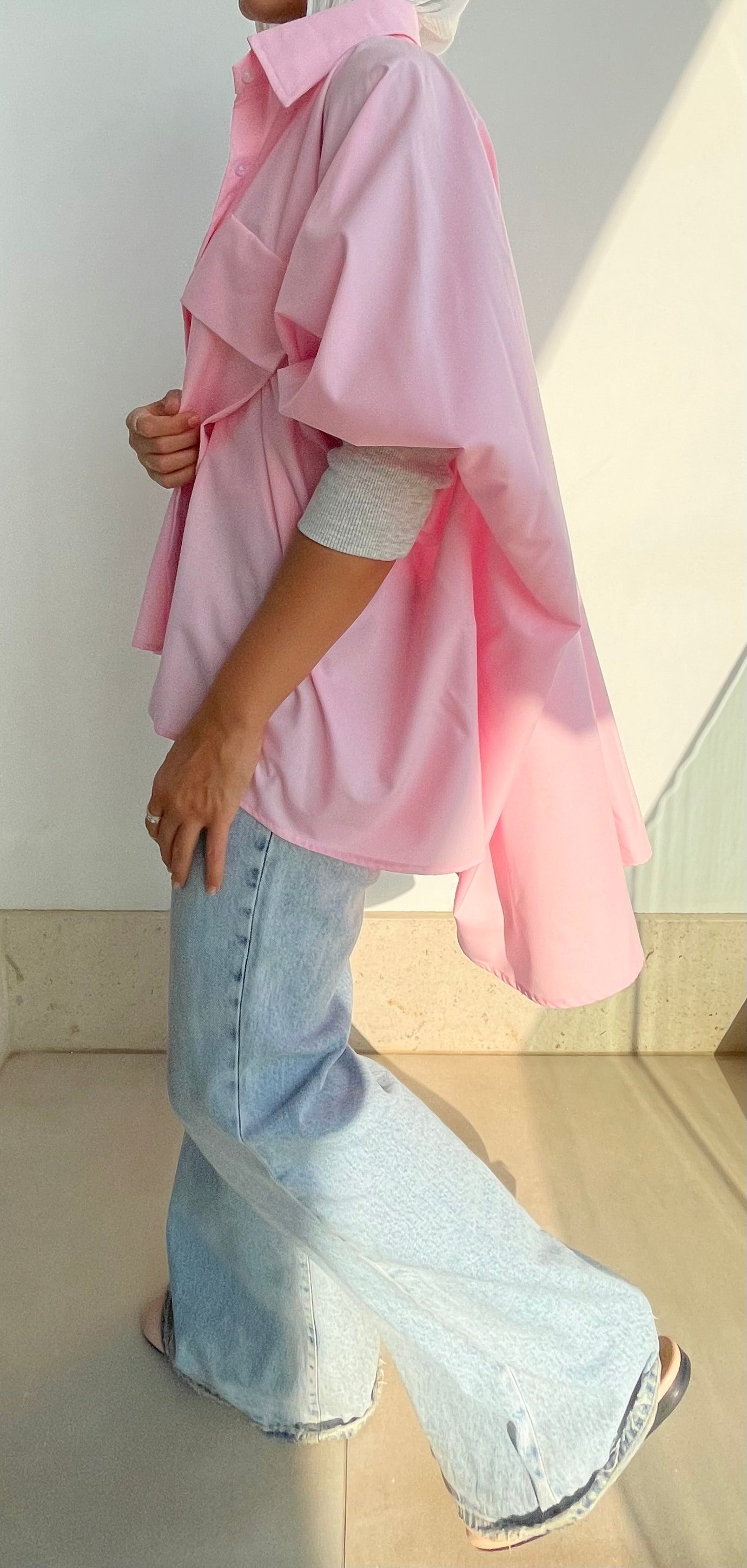 Cuffed sleeves In Rose