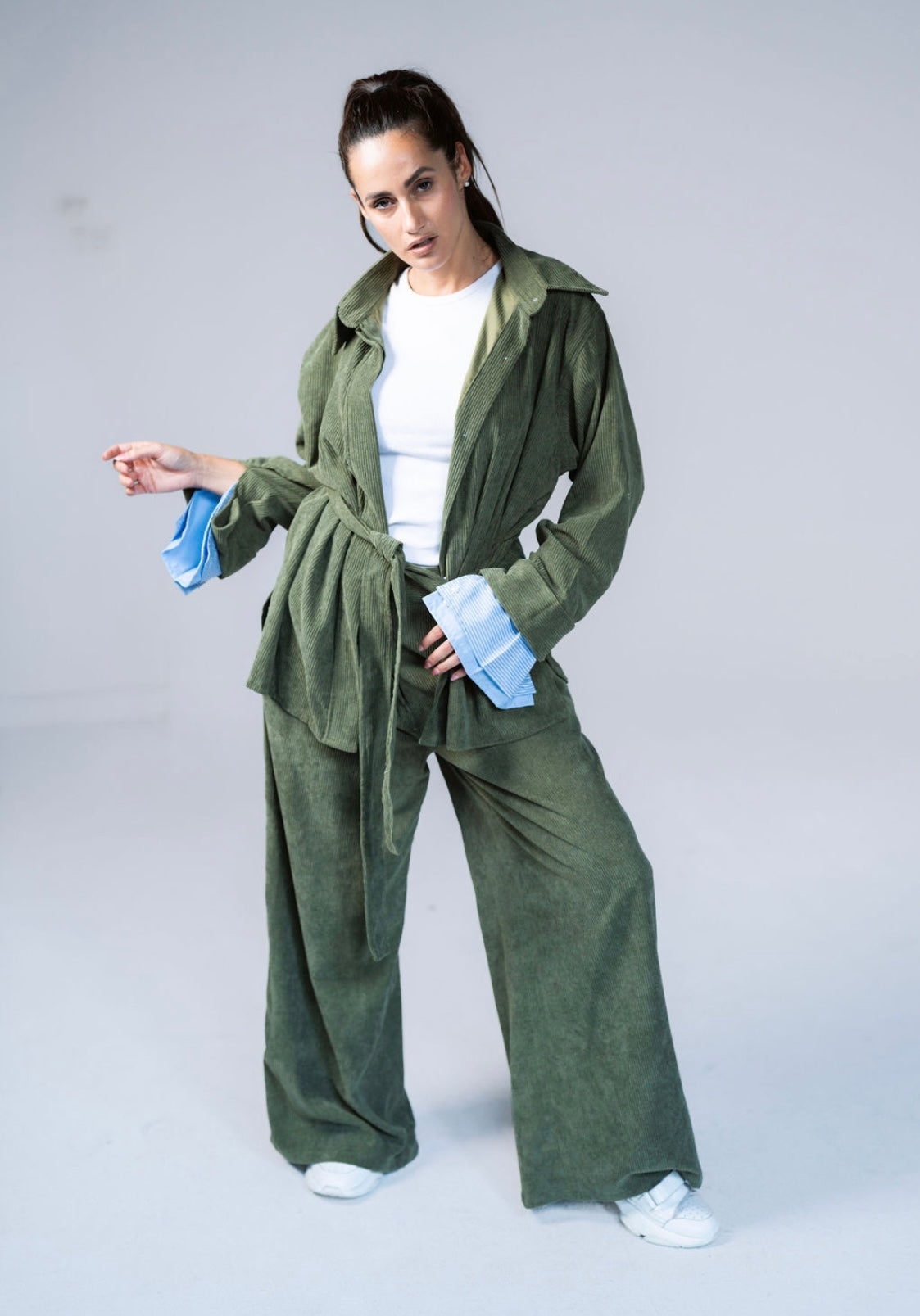 The Olive Gangum Pants