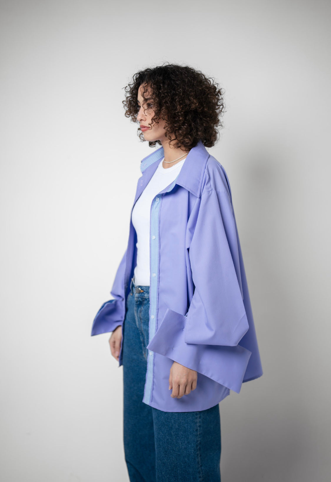 Lilac cuffs Shirt