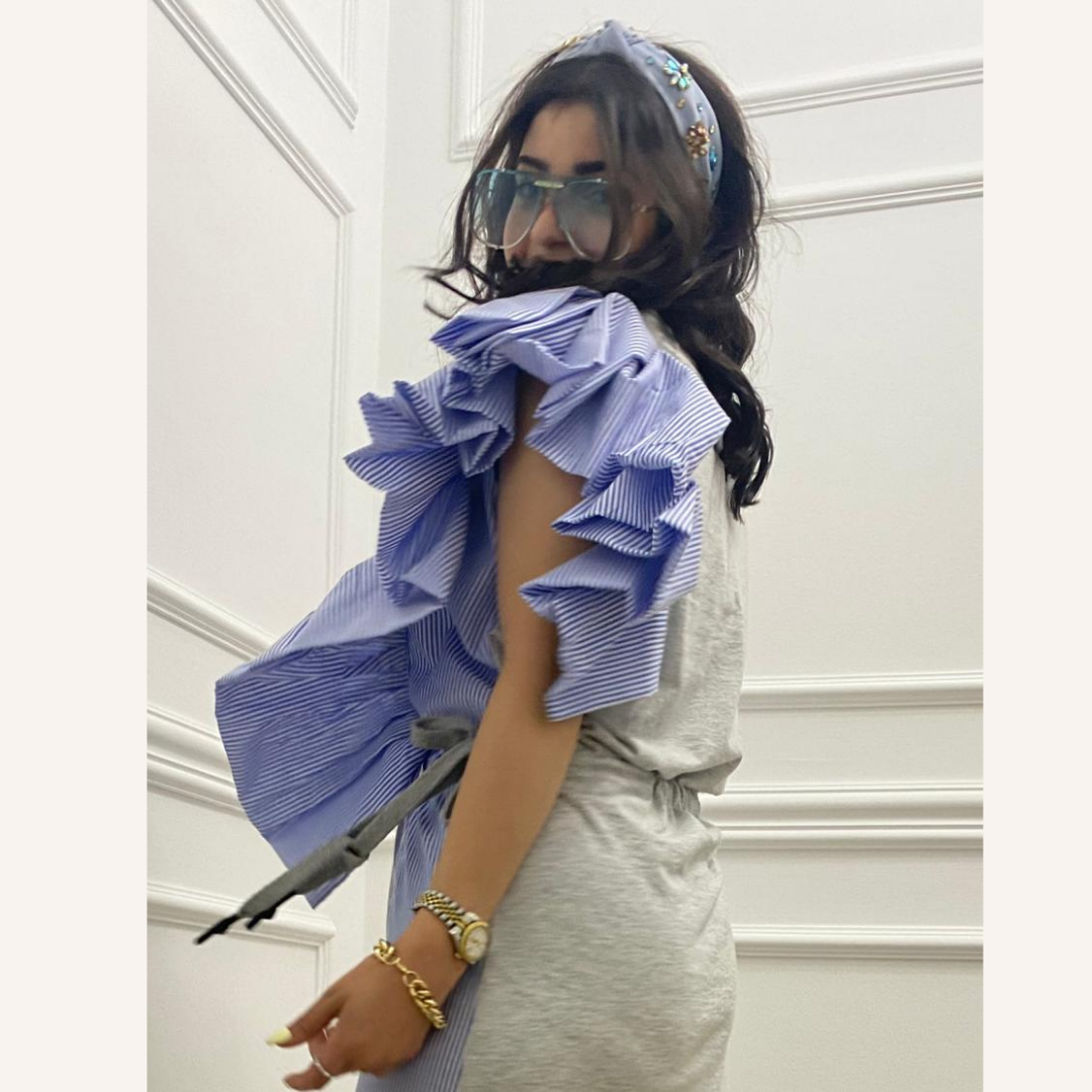 The Big side Ruffle Dress