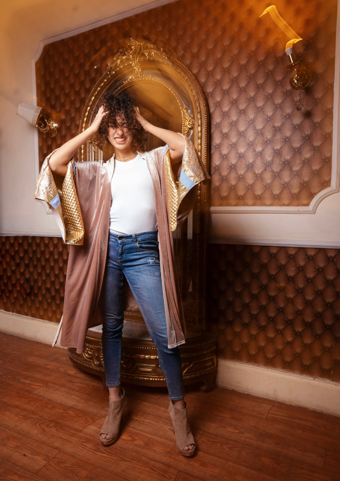 The luxe sleeve kimono
