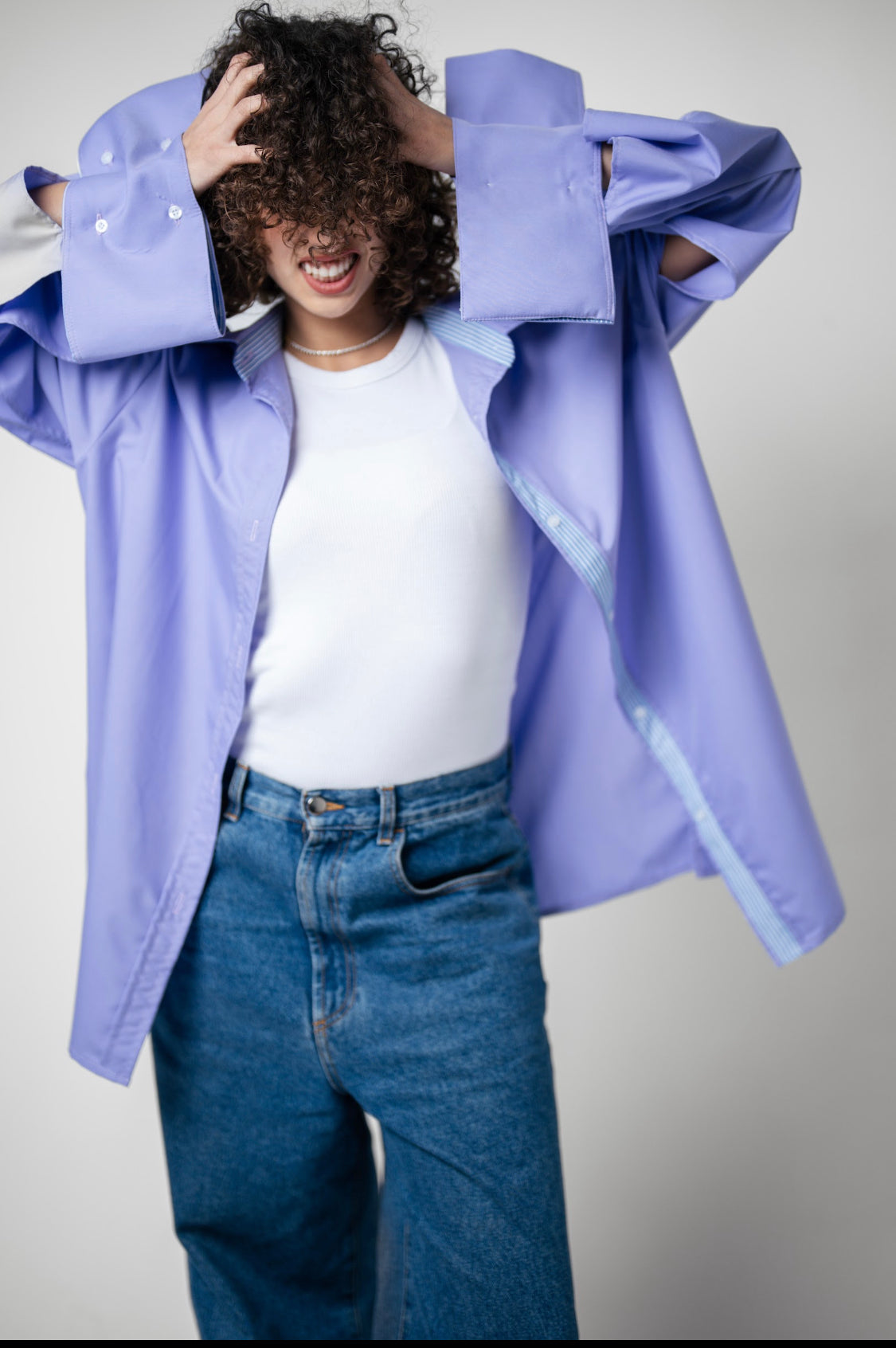Lilac cuffs Shirt