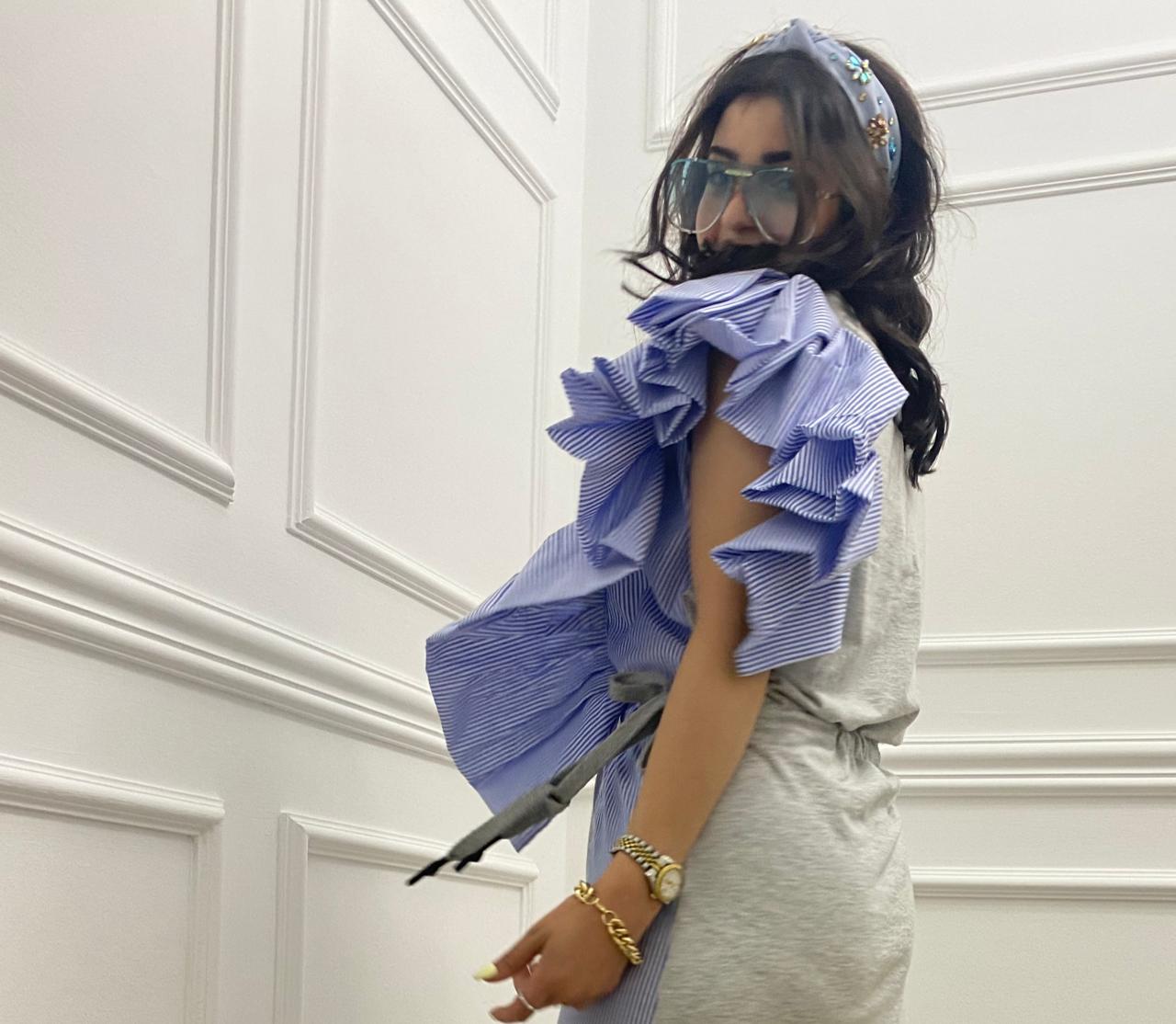 The Big side Ruffle Dress
