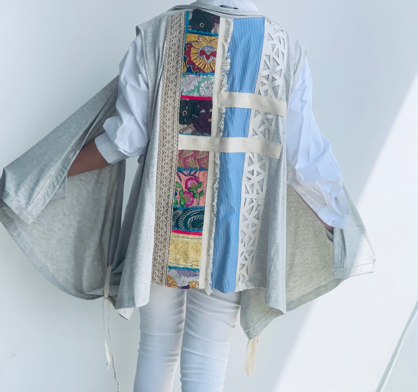 Wide side Boho Vest