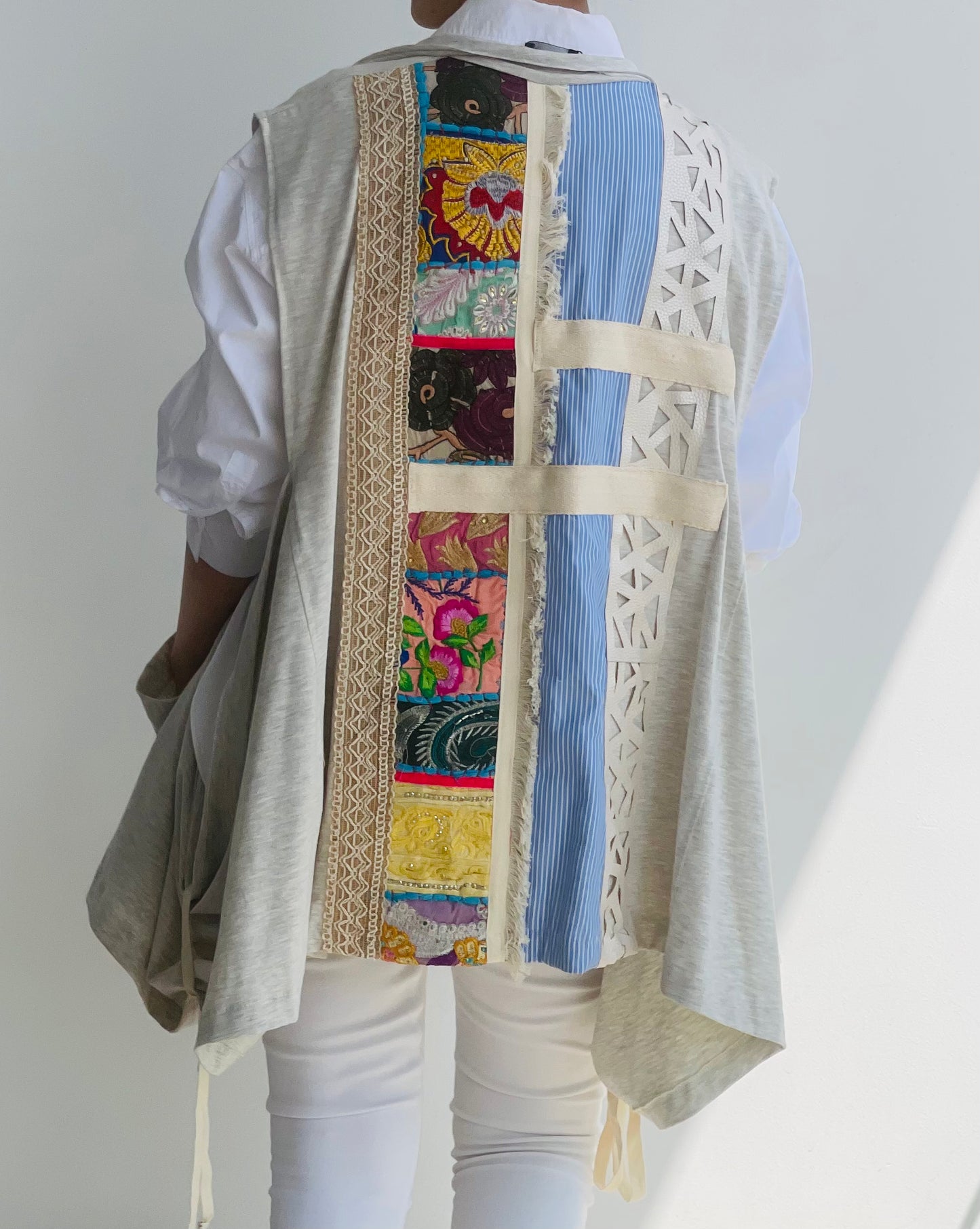 Wide side Boho Vest