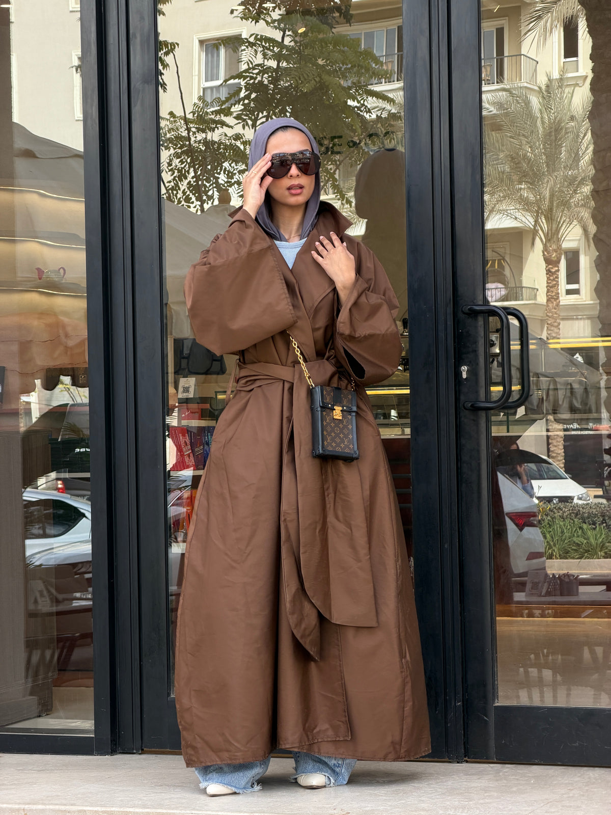 Brown Oversized whisper Trench Coat/Dress