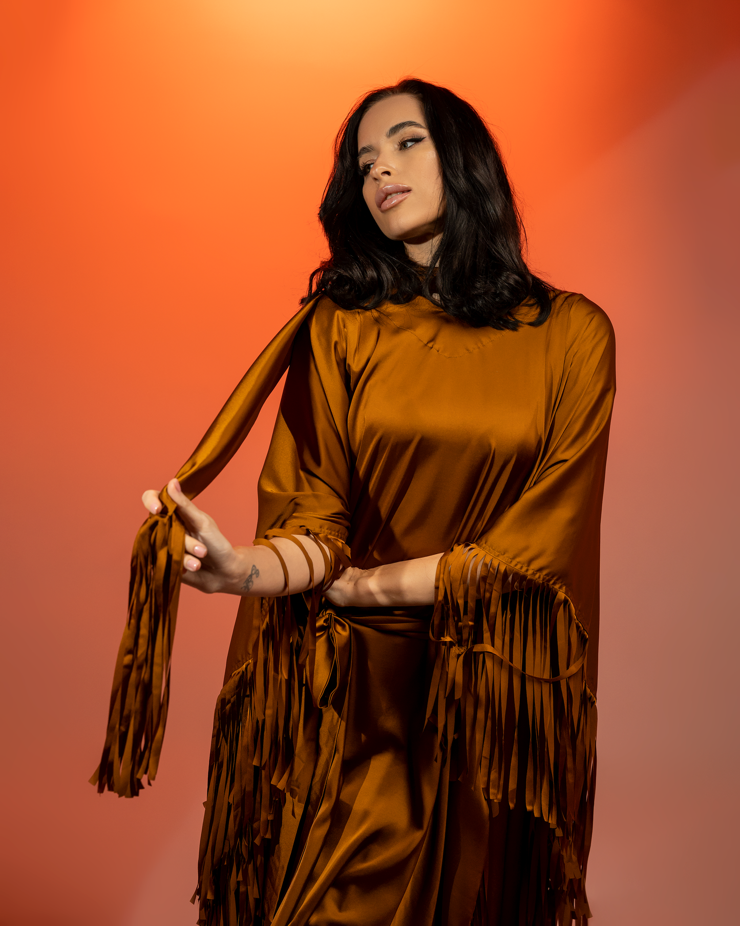The Bronze Fringe Cover up