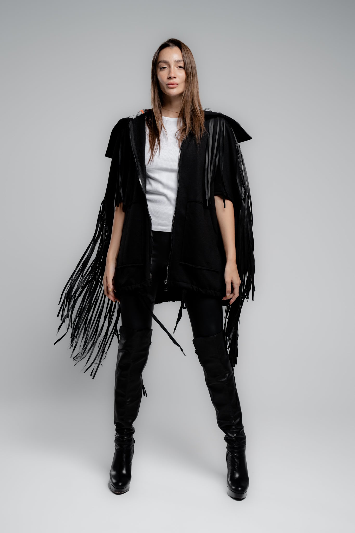 Leather Fringes Vest