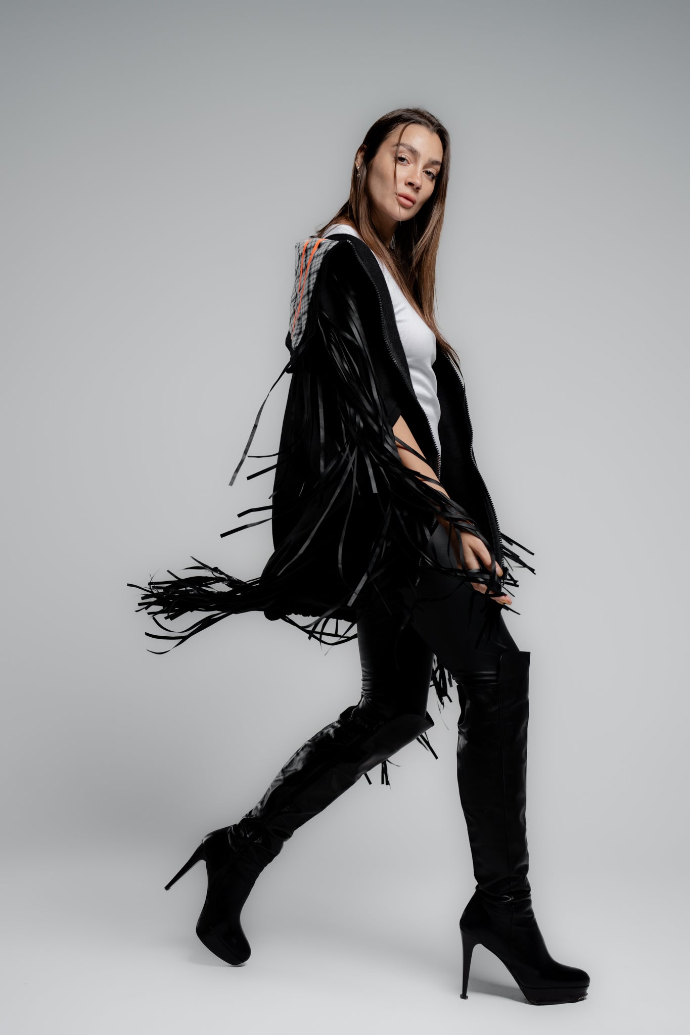 Leather Fringes Vest
