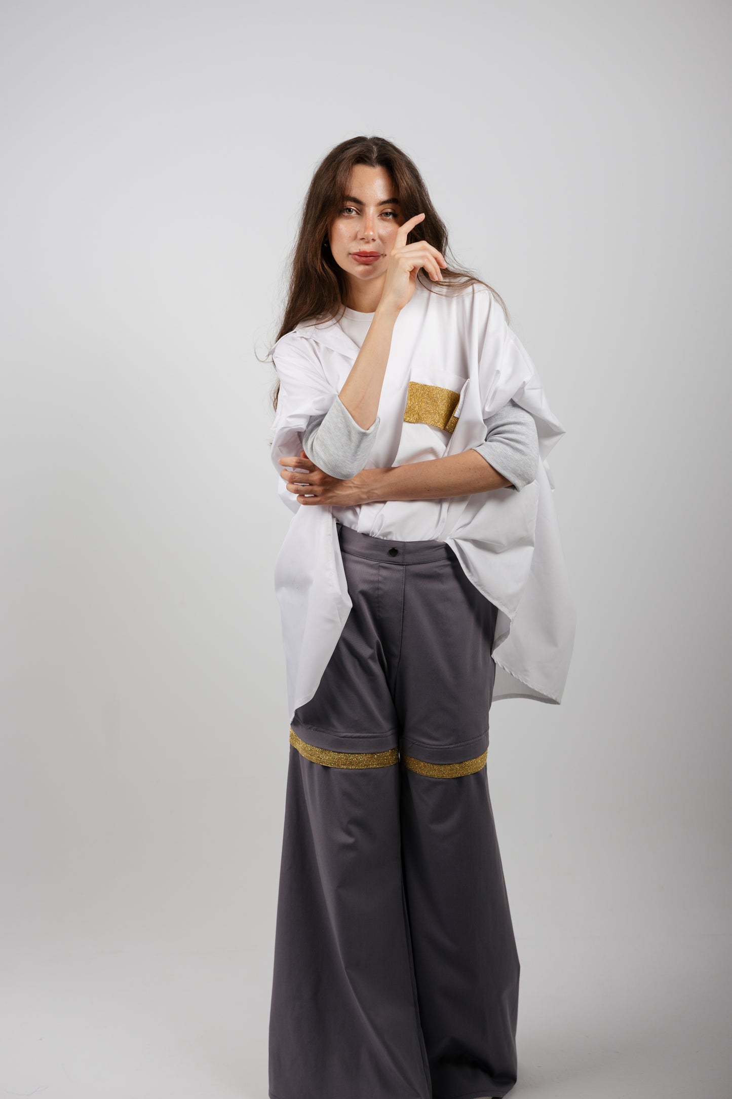 The Gold Pocket Cuffed Shirt
