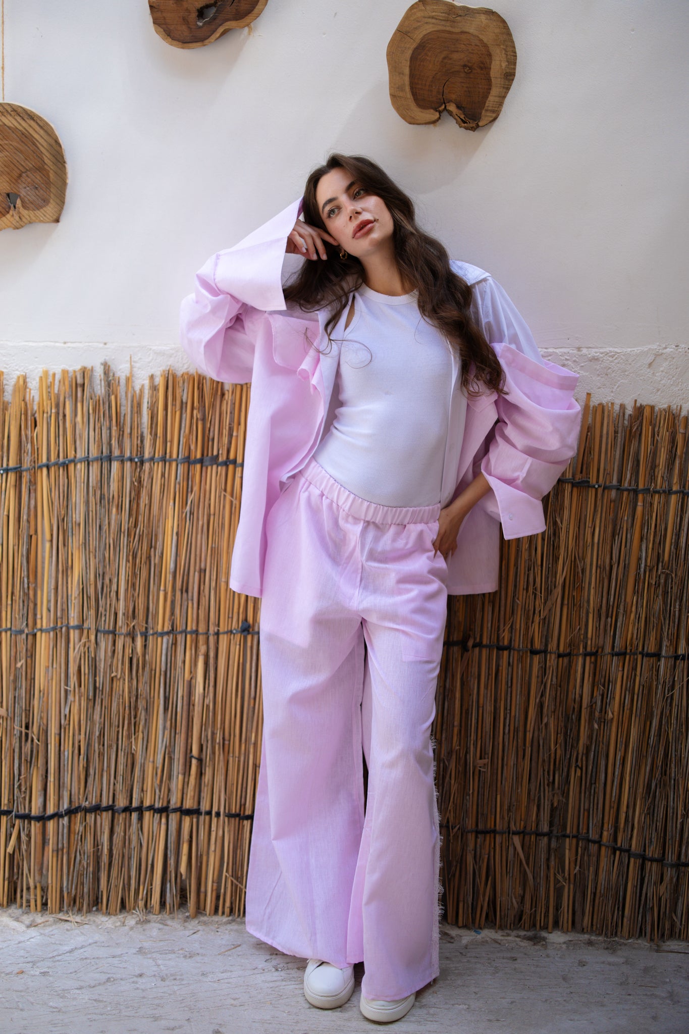 Linen Rose Pants