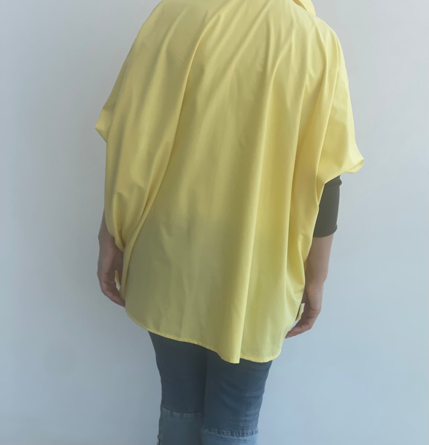 Cuffed Sleeves Shirt yellow