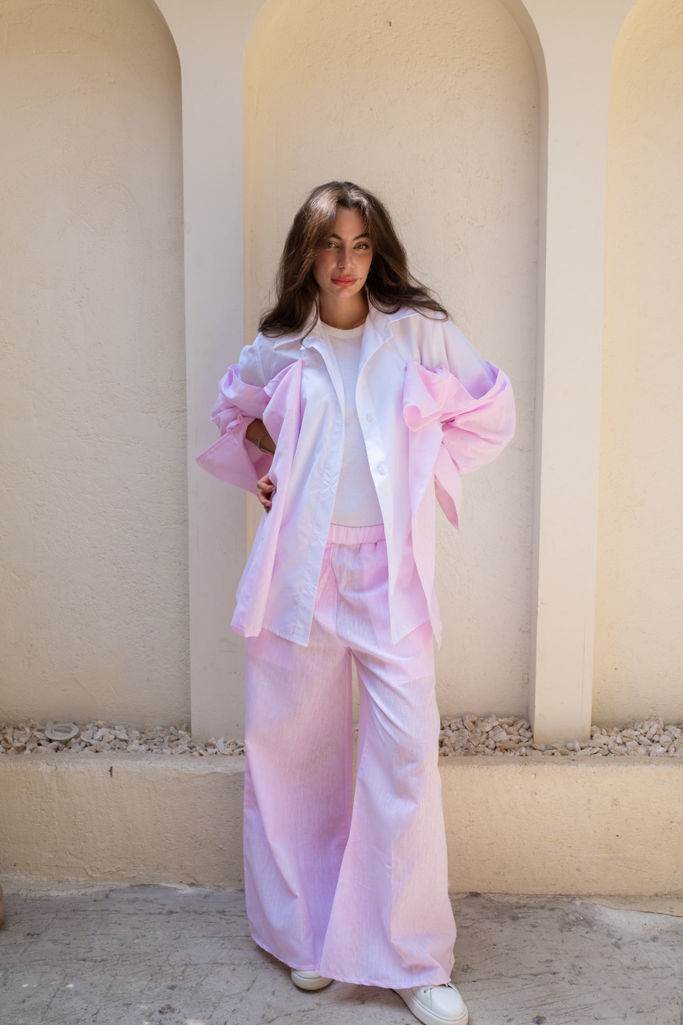 Linen Rose Pants
