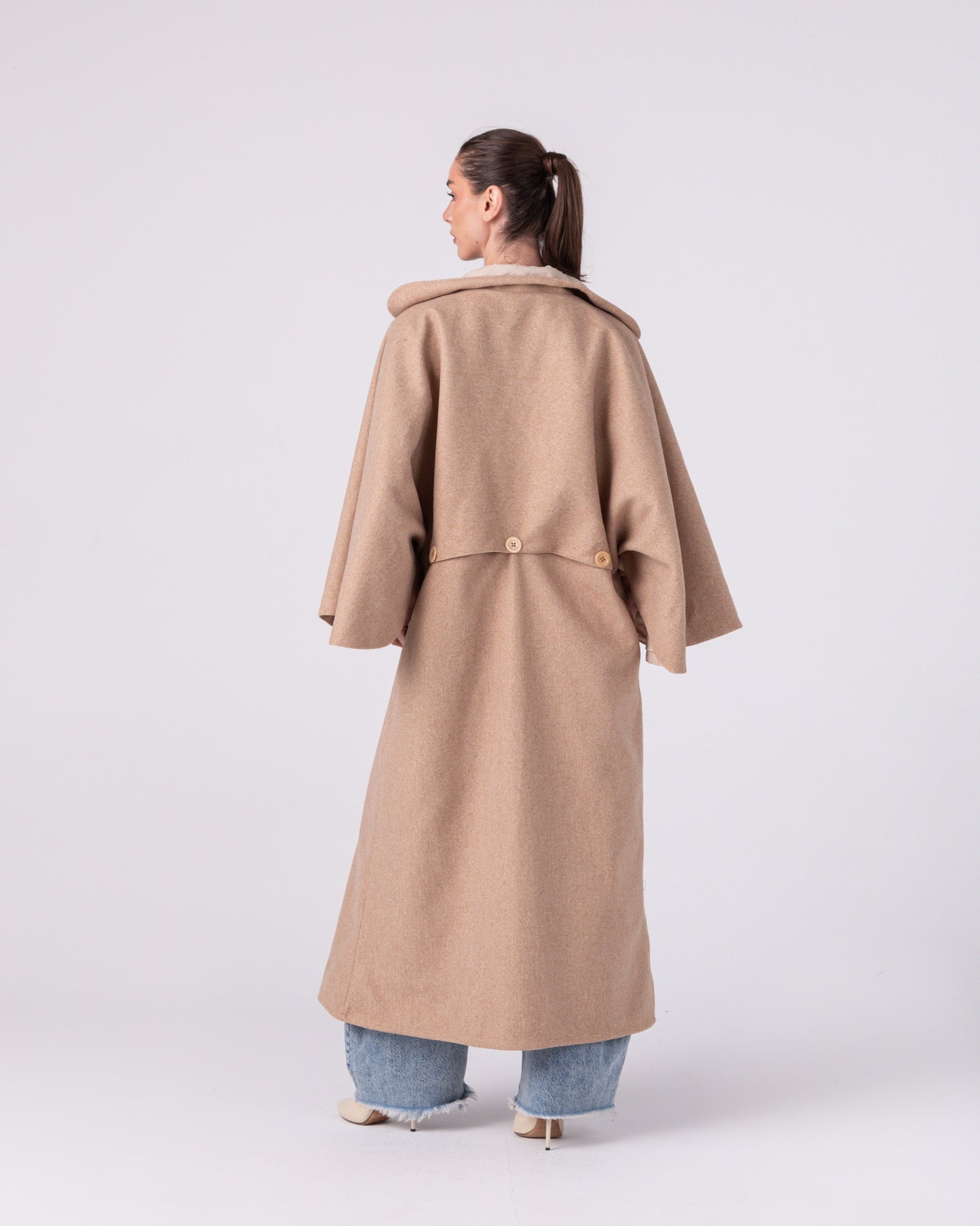 Beige Janus Coat (Double Face)