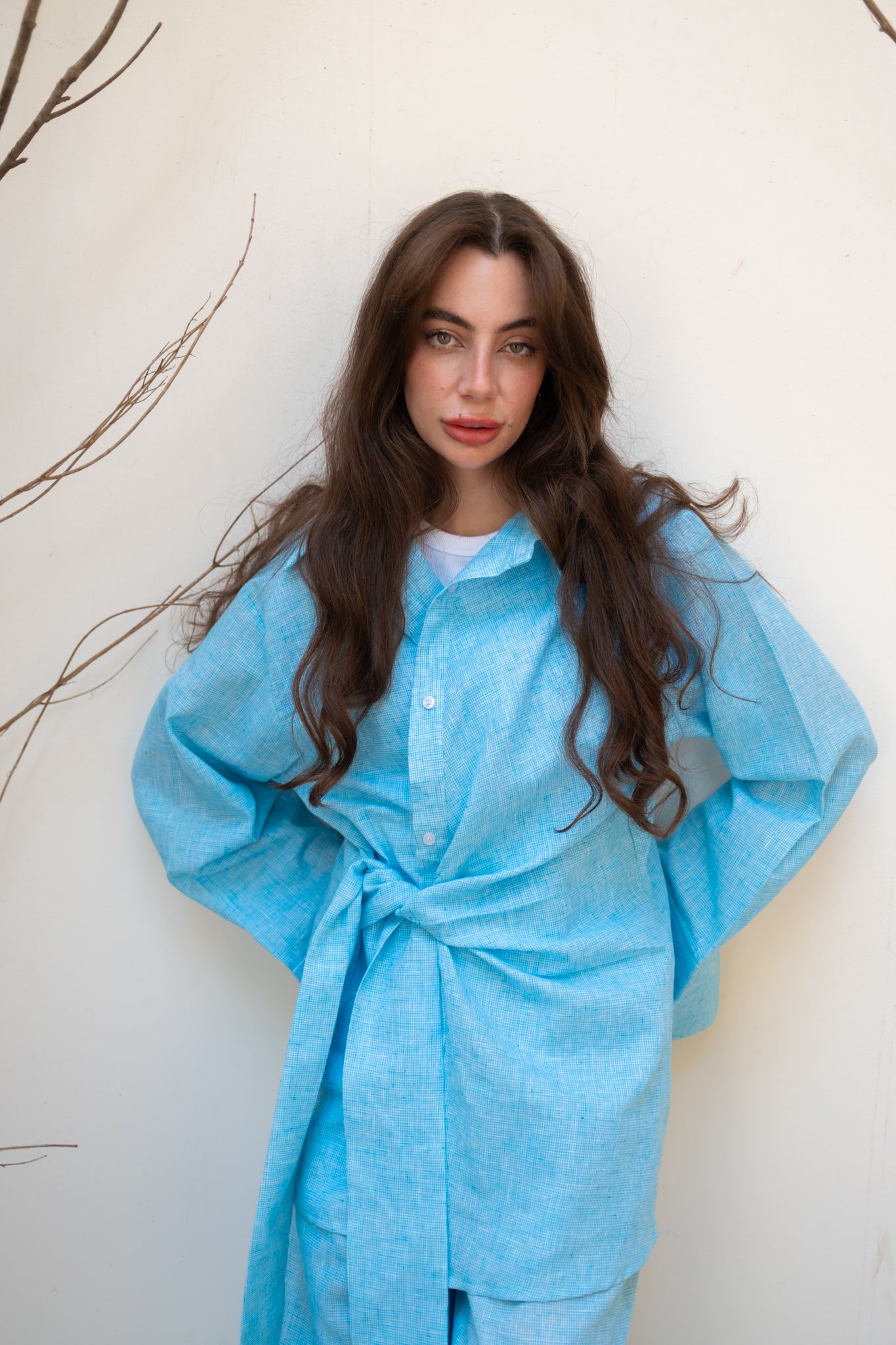 Knotted Linen Top