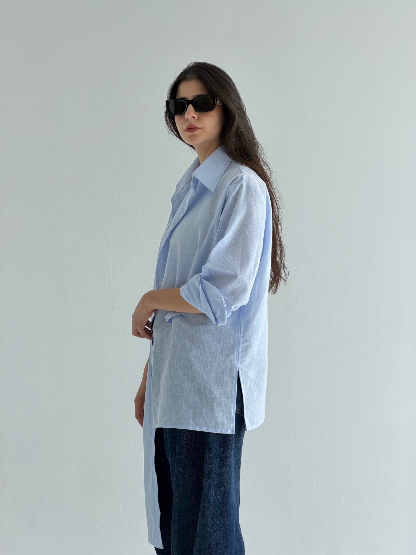 The trinity linen blend shirt