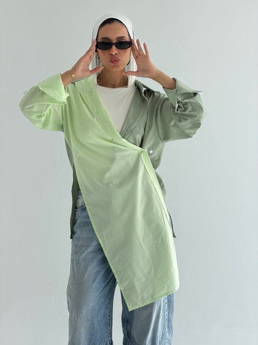 The trinity linen shade of mint