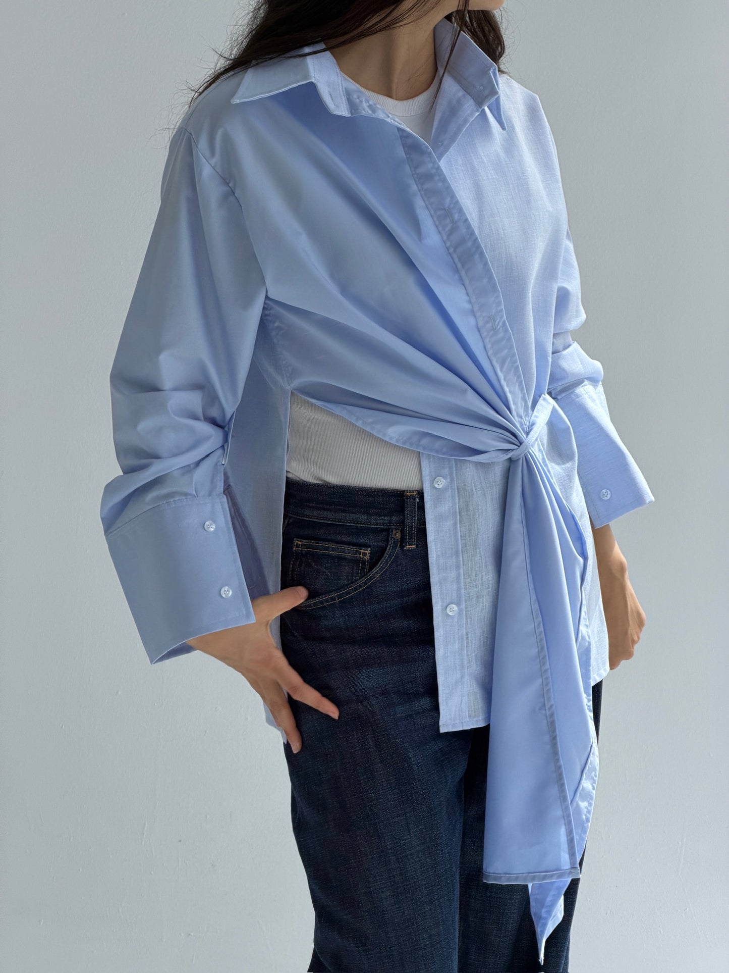 The trinity linen blend shirt