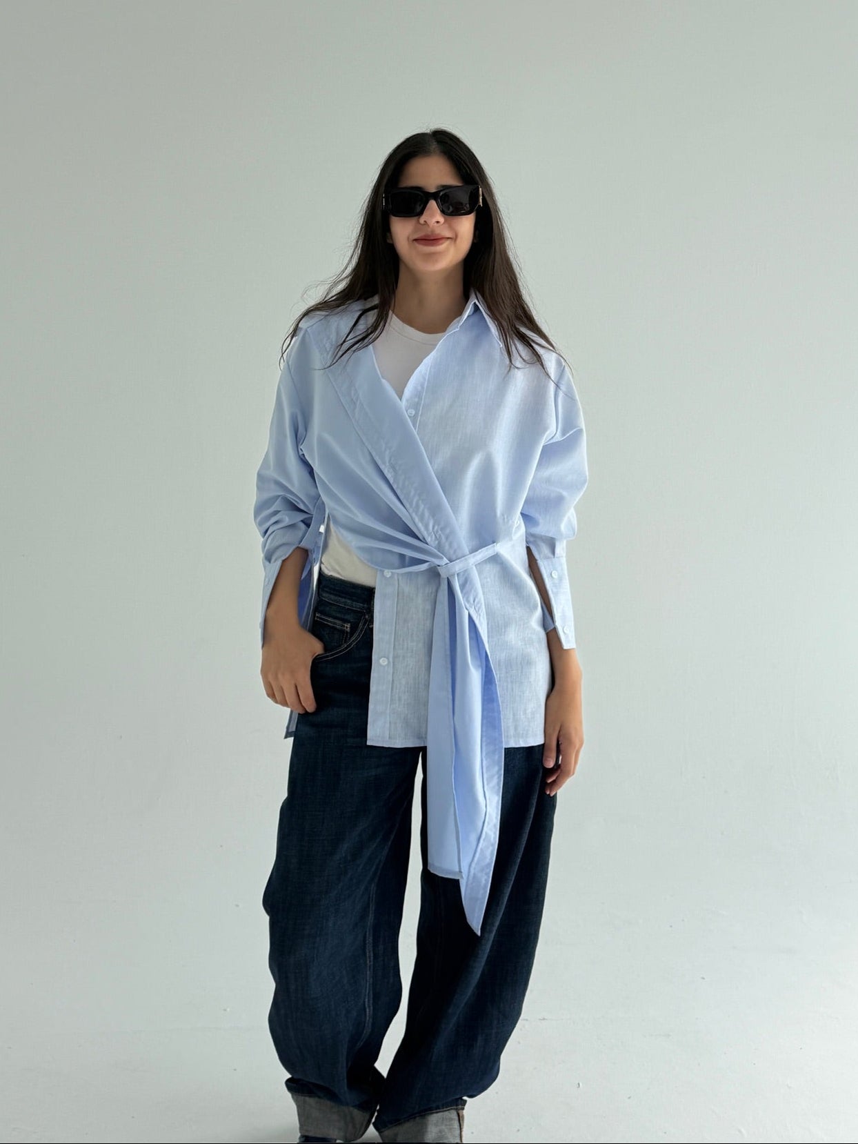 The trinity linen blend shirt