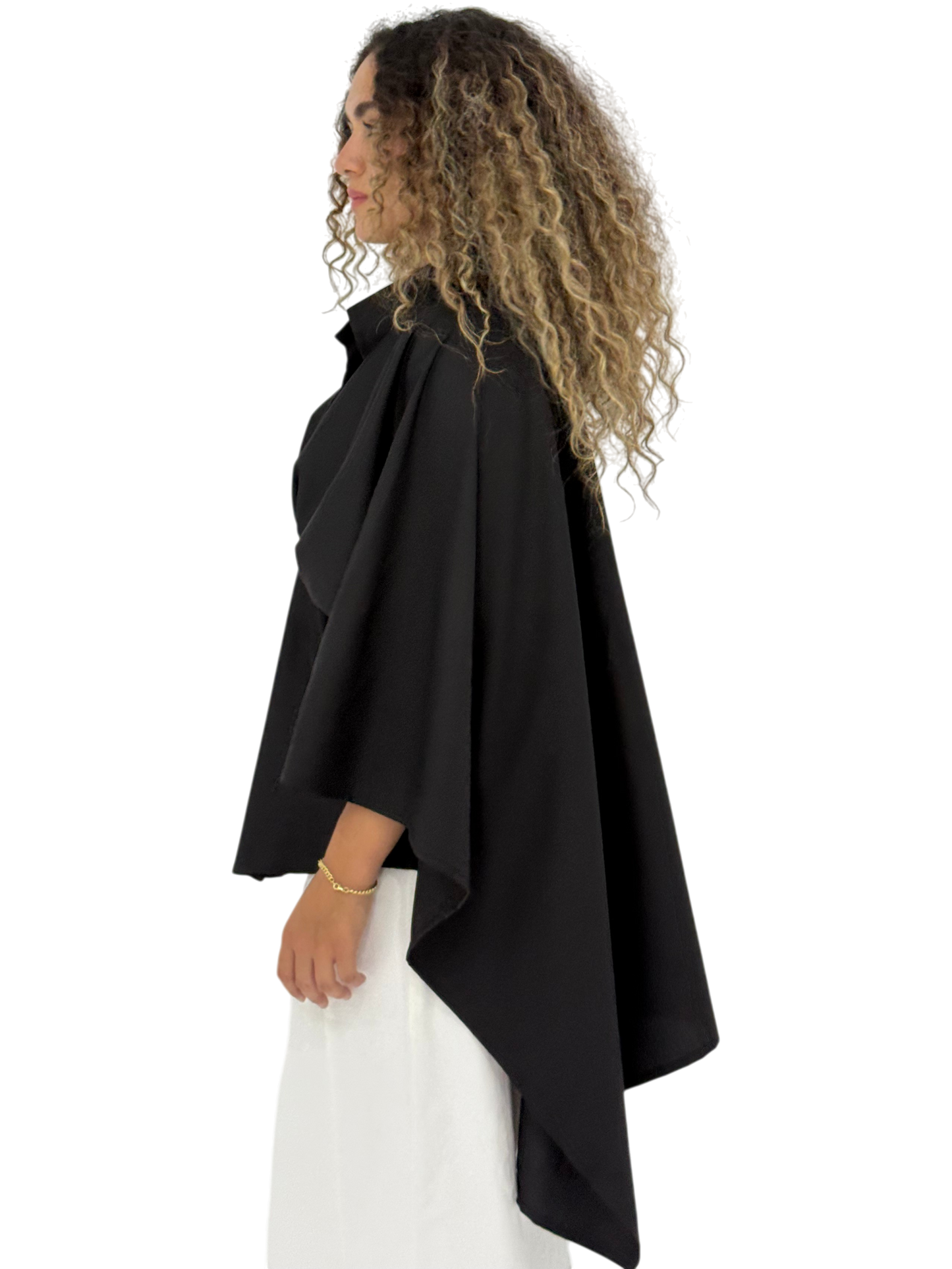 The Kinetic poplin Blouse (Black)