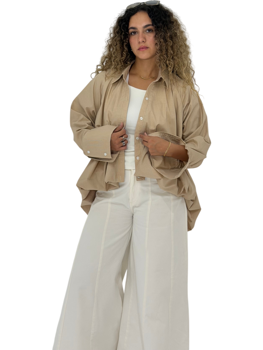 Balloon Shirt (Beige)