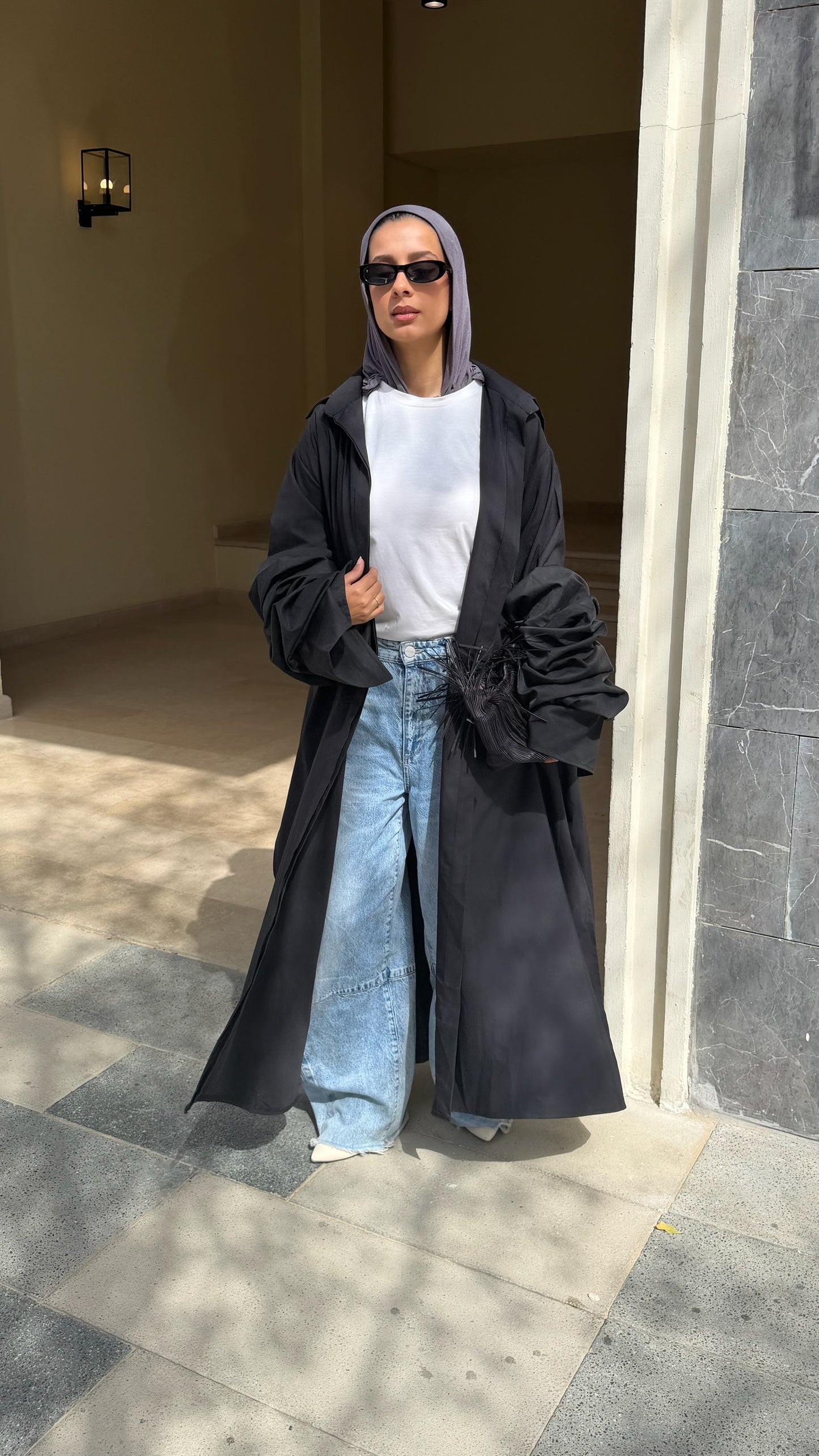 Puffed Noir Edge kaftan